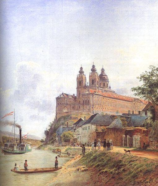 Jakob Alt The Monastery of Melk on the Danube